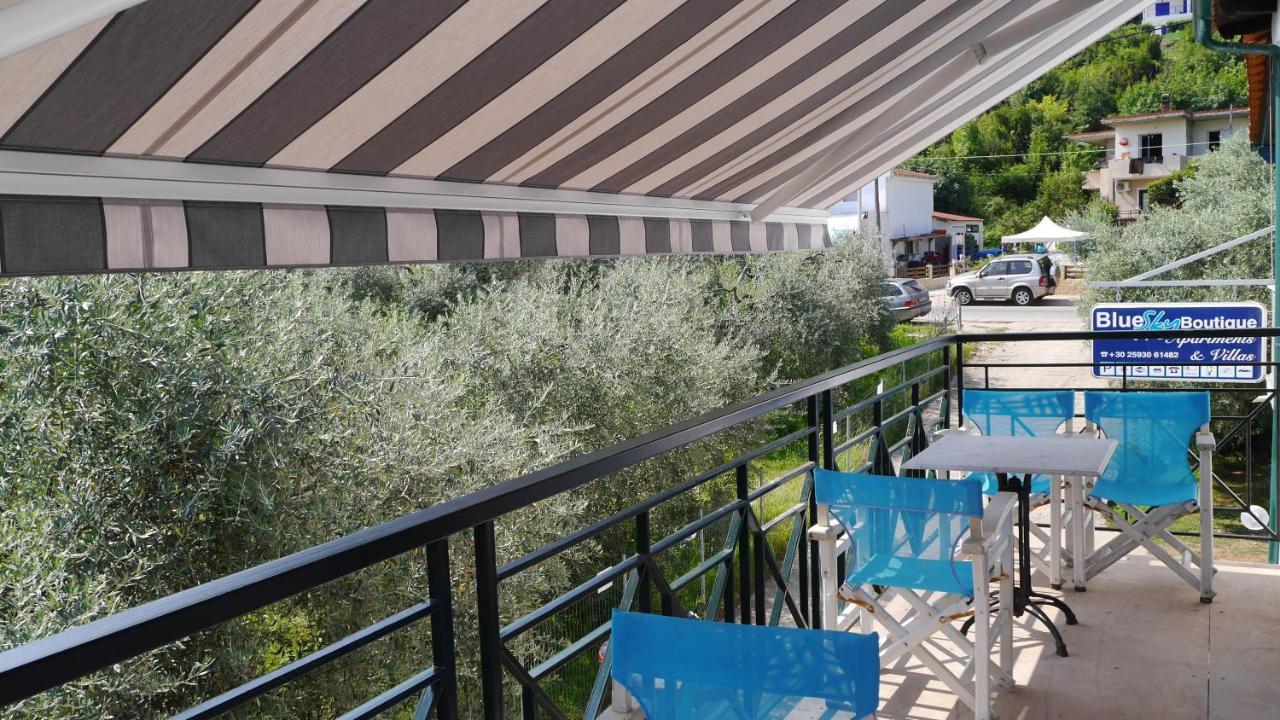Blue Sky Apartments Skala Potamia  Esterno foto